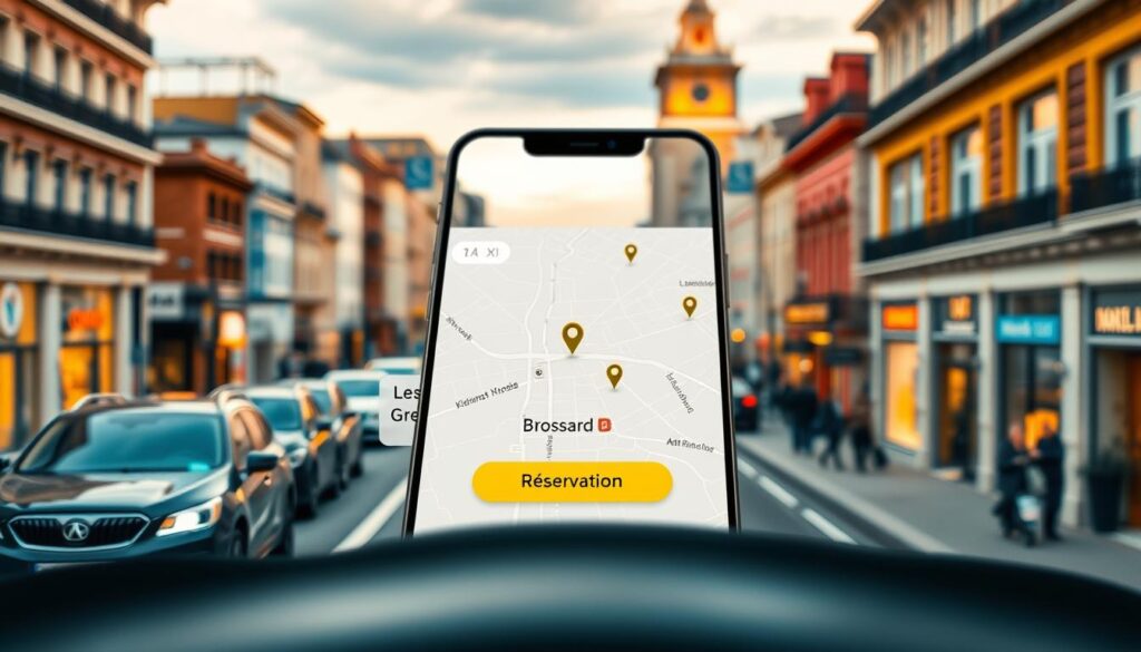 Application taxi Brossard réservation
