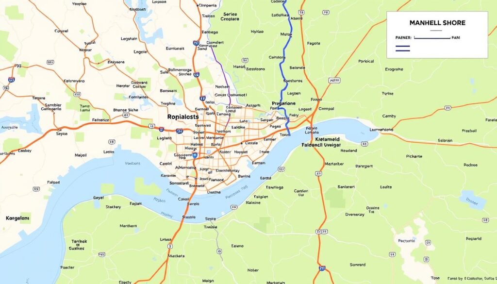 Carte des trajets Montréal-Rive-Sud Carte des trajets Montréal-Rive-Sud